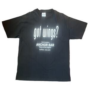 Anchor Bar Buffalo NY Men's LG Got Wings? Graphic T-shirt